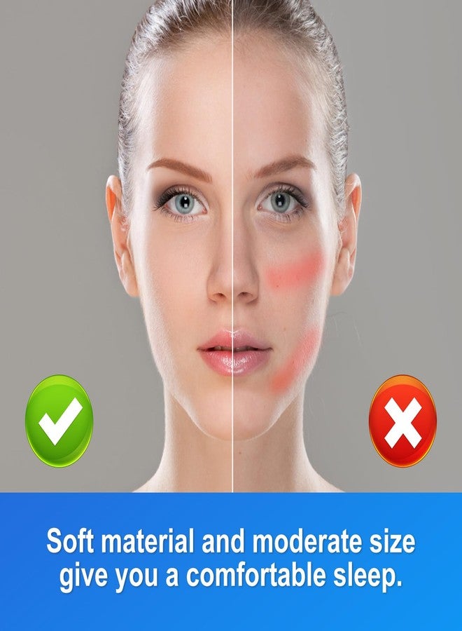 XIHIRCD 4pcs Headgear Strap Covers for CPAP, Soft Face Cushion Pads Reusable Mask Liners Reduce Indentation & Red Marks (Blue) - Image 5